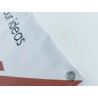Single-sided PVC banner with eyelets