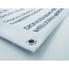 Single-sided PVC banner with eyelets