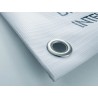 Single-sided PVC banner with eyelets